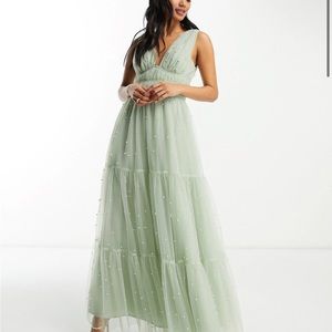 ASOS design bridesmaids dress - Mint Green - US size 12
